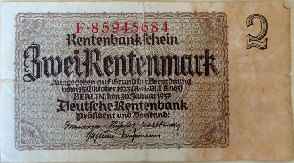 Zwei Rentenmark